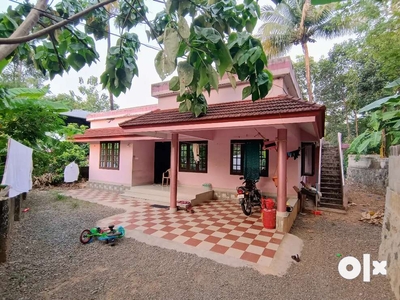 8 CENT OLD 1000 SQFT 3 BHK HOUSE FOR SALE @ PONJASSERY