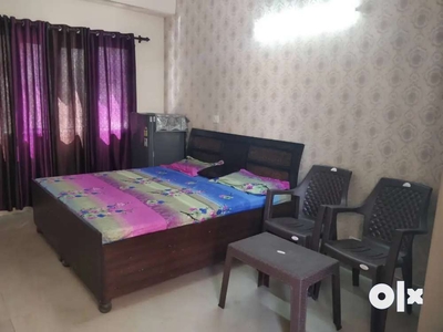 For rent fully furnished 1bedroom in jaipuria green vip road zirakpur