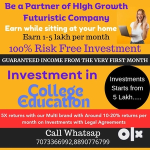 Require partners investors for high scale education business