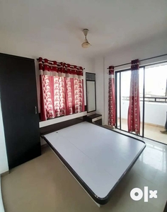 Semi furnished 1BHK flat for Sale in Dhanori main road.