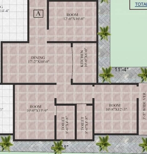 1147 sq ft 3 BHK 2T Apartment for sale at Rs 32.00 lacs in Reputed Builder Casa Enclave in Frazer Town, Bangalore