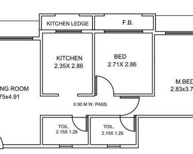 2BHK Apartment for Sale