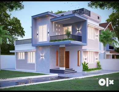 3 BHK House with 1300sqft for sale nearby Muthuvara - Thrissur
