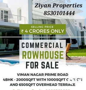 4bhk Commercial Row House For Sell In Viman Nagar,