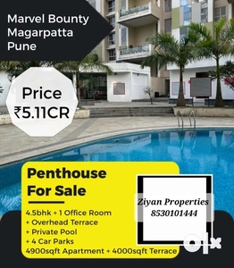 Lavish 4.5bhk Pent House With Private Pool For Sell In Magarpatta