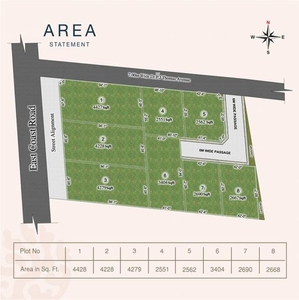 3404 sq ft Plot for sale at Rs 2.69 crore in G Square Coral Shores in Injambakkam, Chennai
