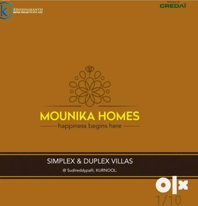 Mounika homes simplex Duplex also available