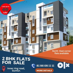 North - East corner flats available & loan 40 lkas