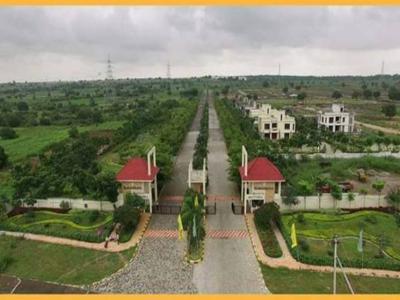 1080 sq ft West facing Plot for sale at Rs 40.00 lacs in Subhagruha Sukrithi Avanthika Phase 3 in Shankarpalli, Hyderabad