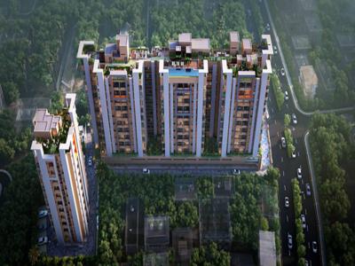 1189 sq ft 3 BHK Under Construction property Apartment for sale at Rs 44.24 lacs in Rishi Ventoso in Madhyamgram, Kolkata