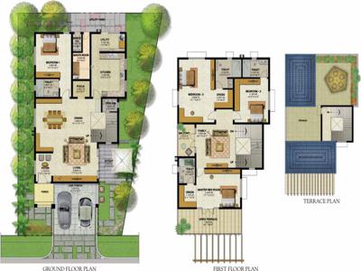 4522 sq ft 4 BHK 5T Completed property Villa for sale at Rs 4.21 crore in Prestige Royal Woods in Kismatpur, Hyderabad