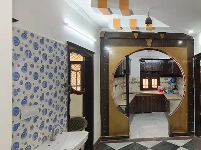 3 BHK semi furnished flat with Car parking near Dwarka mor metro