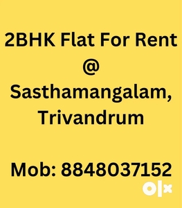 Flat for Rent @ Sasthamangalam, Trivandrum