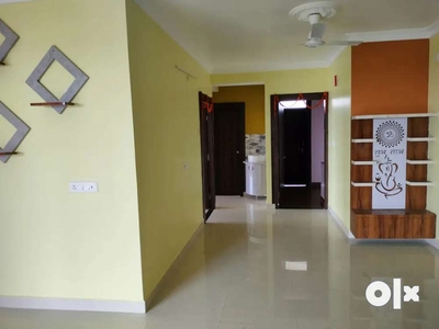 Flat for rent with semi furnished at Apno ghar society