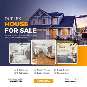 READY TO MOVE DUPLEX HOUSE FOR SALE IN RAJAHMUNDRY