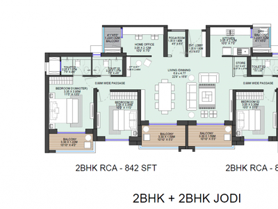 1134 sq ft 2 BHK 2T Apartment for sale at Rs 100.00 lacs in Godrej Woodsville in Hinjewadi, Pune
