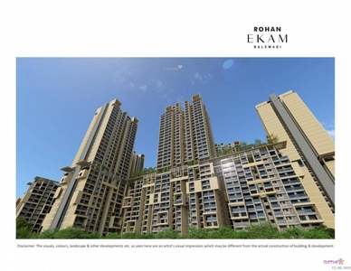 1412 sq ft 3 BHK 3T Apartment for sale at Rs 1.50 crore in Rohan Ekam Phase 1 in Balewadi, Pune