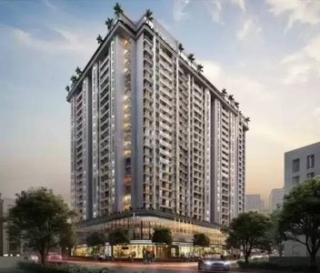398 sq ft 1 BHK Launch property Apartment for sale at Rs 90.00 lacs in Pushpak Larkins 315 Fio A in Thane West, Mumbai