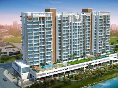 446 sq ft 2 BHK Completed property Apartment for sale at Rs 65.60 lacs in Shelter Riverside in Taloja, Mumbai