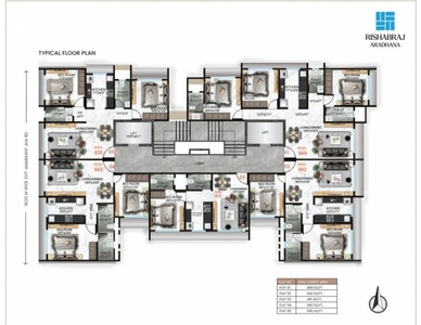 550 sq ft 1 BHK 2T Apartment for sale at Rs 1.10 crore in H Rishabraj Aradhana in Borivali West, Mumbai