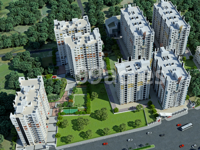 586 sq ft 2 BHK 2T Completed property Apartment for sale at Rs 68.00 lacs in Balaji Green Heights in New Town, Kolkata