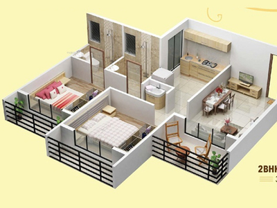 700 sq ft 2 BHK 2T West facing Apartment for sale at Rs 93.00 lacs in Reputed Builder Awez Heights in Andheri West, Mumbai