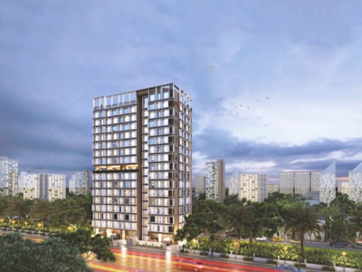 965 sq ft 2 BHK 1T West facing Apartment for sale at Rs 1.40 crore in UCC Adityaraj Star in Ghatkopar East, Mumbai