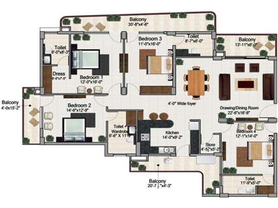 4 BHK Apartment For Sale in Maya Green Lotus Saksham Chandigarh