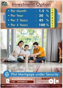 cash investment and high returns MONTHLY 1.5% RATE OF INTERESTED ECIL