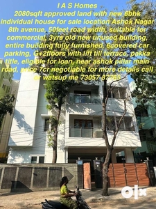 6bhk individual new house for sale location ashok nagar