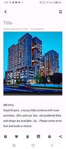 More amenities, limited flat's & Shop's available,