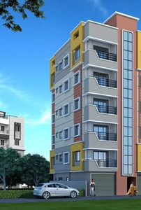 1100 sq ft 3 BHK 2T SouthWest facing Completed property Apartment for sale at Rs 60.50 lacs in Project in south dum dum, Kolkata
