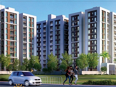 1287 sq ft 3 BHK 2T South facing Apartment for sale at Rs 89.00 lacs in Natural City Laketown in Lake Town, Kolkata