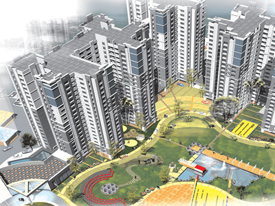 1392 sq ft 3 BHK 2T Apartment for sale at Rs 89.00 lacs in Ruchi Active Acres in Tangra, Kolkata