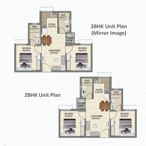 473 sq ft 2 BHK 2T Apartment for sale at Rs 26.41 lacs in Shriram Sunshine 2 in Dankuni, Kolkata